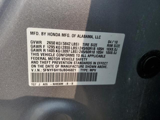 2018 HONDA PILOT LX - 5FNYF6H19JB046821