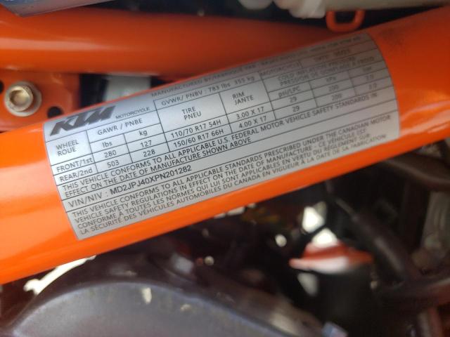 2023 KTM 390 DUKE MD2JPJ40XPN201282