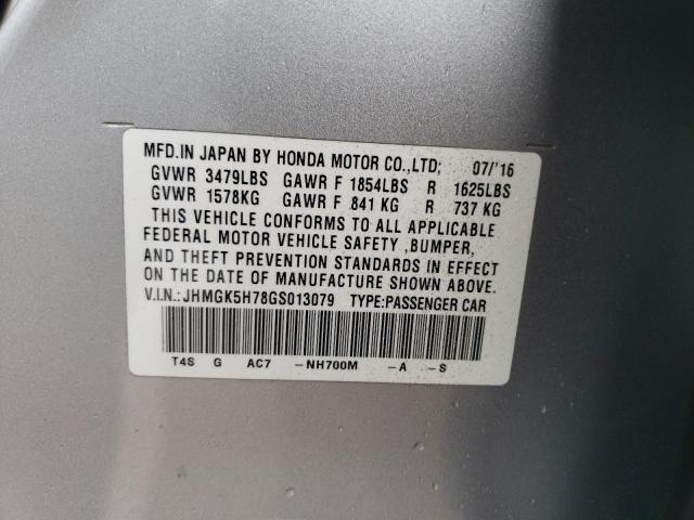 2016 HONDA FIT EX JHMGK5H78GS013079