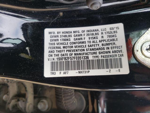 2015 HONDA CIVIC LX - 19XFB2F57FE051336