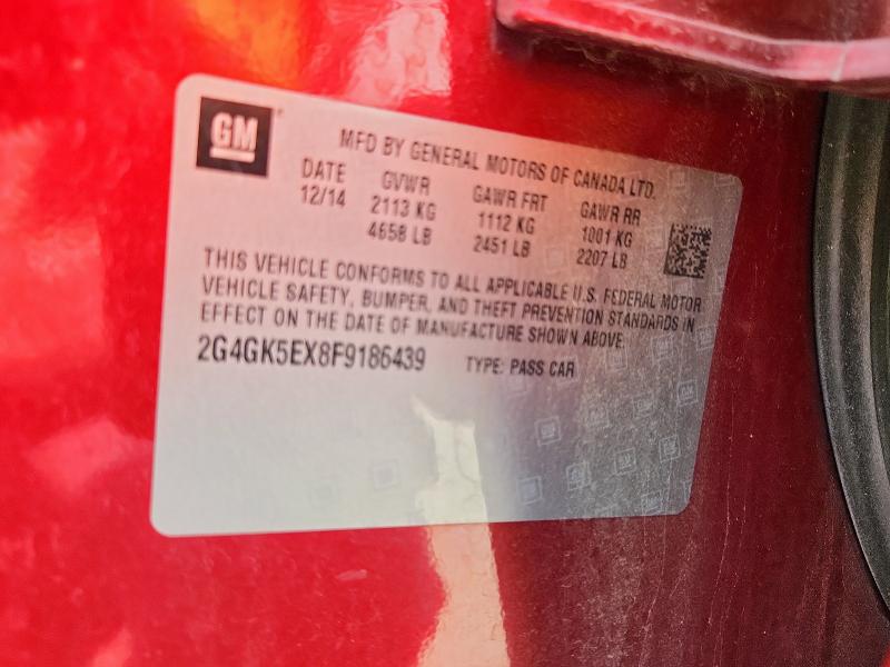 2015 BUICK REGAL - 2G4GK5EX8F9186439