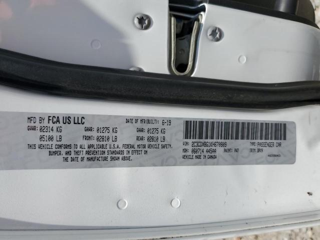 2019 DODGE CHARGER SX - 2C3CDXBG1KH670809