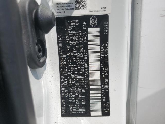 2021 TOYOTA CAMRY SE - 4T1G11AK4MU518477