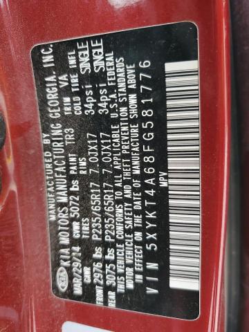 2015 KIA SORENTO LX - 5XYKT4A68FG581776