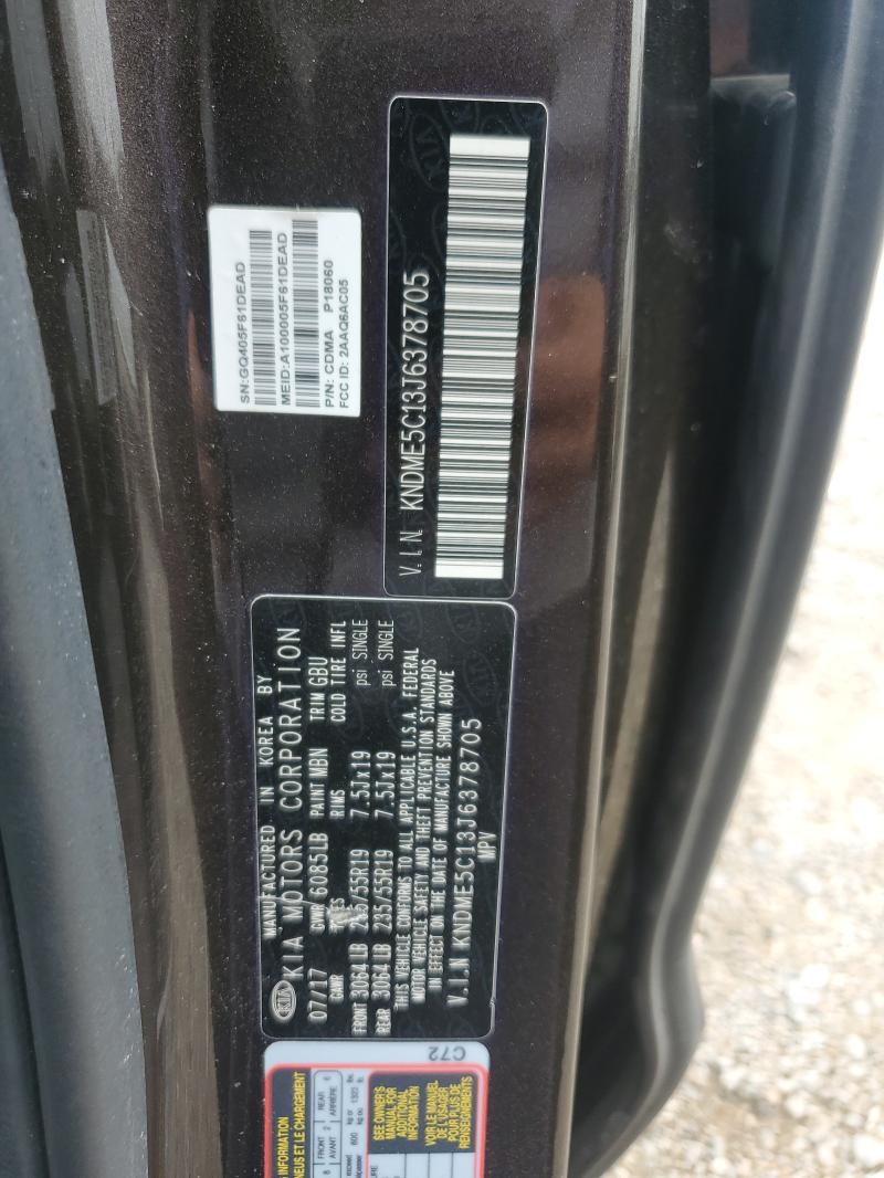 2018 KIA SEDONA SXL KNDME5C13J6378705