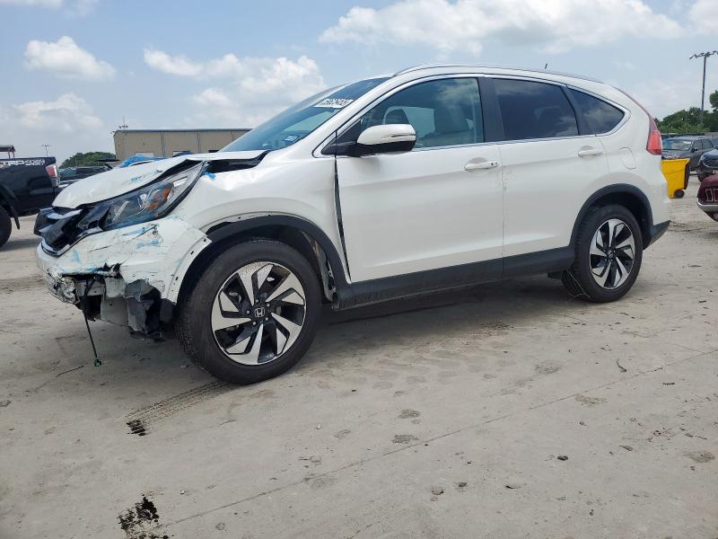 HONDA CR-V TOURI 2015 white  gas 5J6RM3H93FL018171 photo #1