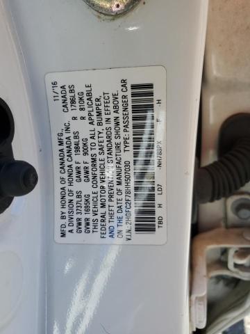 2017 HONDA CIVIC EX 2HGFC2F78HH507030
