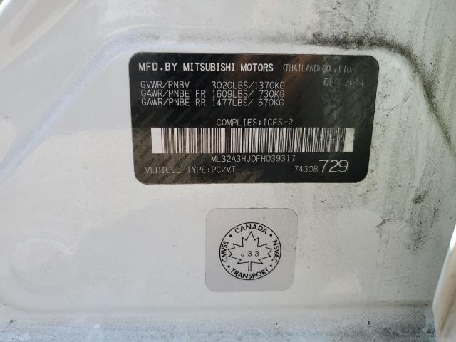 2015 MITSUBISHI MIRAGE DE ML32A3HJ0FH039317