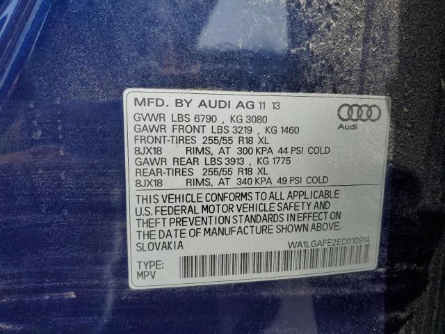 2014 AUDI Q7 PREMIUM #3199846499