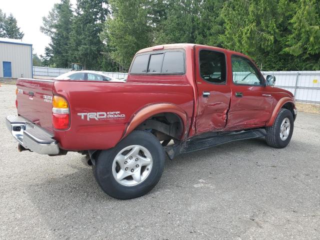 TOYOTA TACOMA DOU 2001 red  gas 5TEHN72N61Z765348 photo #4