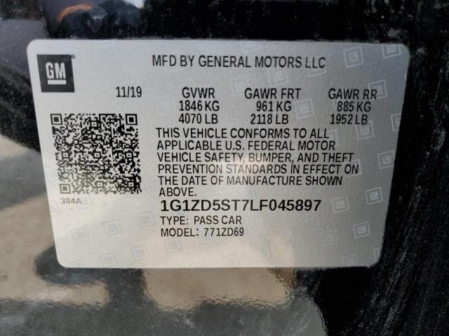 2020 CHEVROLET MALIBU LT 1G1ZD5ST7LF045897