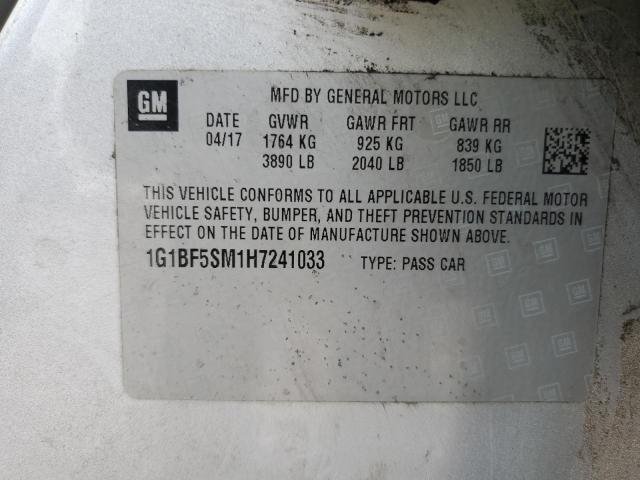 2017 CHEVROLET CRUZE PREM 1G1BF5SM1H7241033