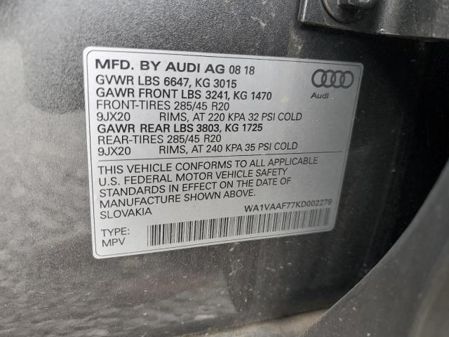 2019 AUDI Q7 PRESTIG - WA1VAAF77KD002279
