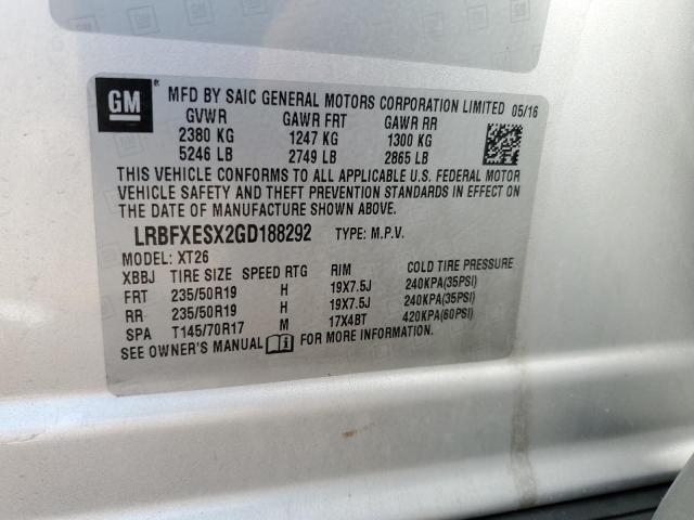 2016 BUICK ENVISION P - LRBFXESX2GD188292
