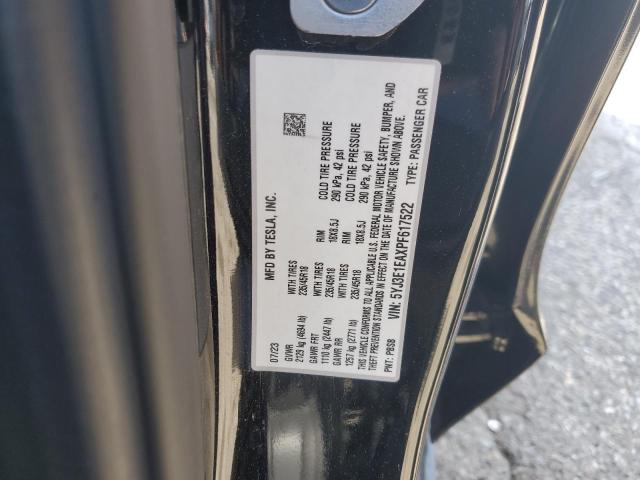 2023 TESLA MODEL 3 5YJ3E1EAXPF617522