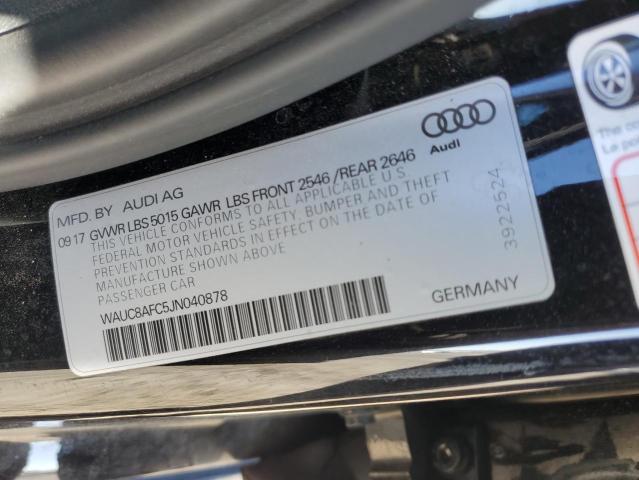 2018 AUDI A6 PREMIUM WAUC8AFC5JN040878