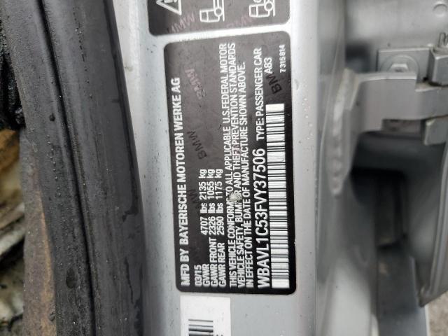 2015 BMW X1 XDRIVE2 WBAVL1C53FVY37506