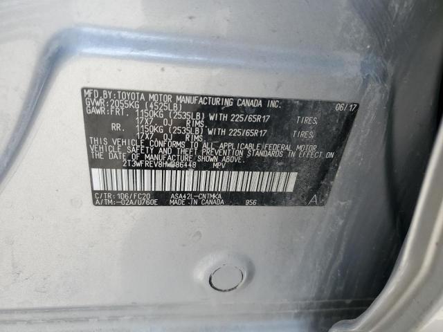 2017 TOYOTA RAV4 XLE 2T3WFREV8HW386448