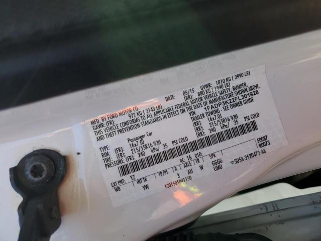 2015 FORD FOCUS SE - 1FADP3K22FL301928