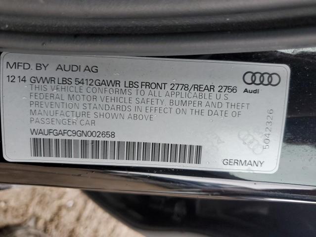 2016 AUDI A6 PREMIUM WAUFGAFC9GN002658