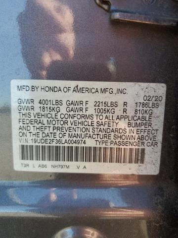 2020 ACURA ILX 19UDE2F36LA004974