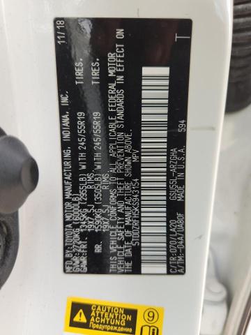 2019 TOYOTA HIGHLANDER - 5TDDZRFH5KS943154
