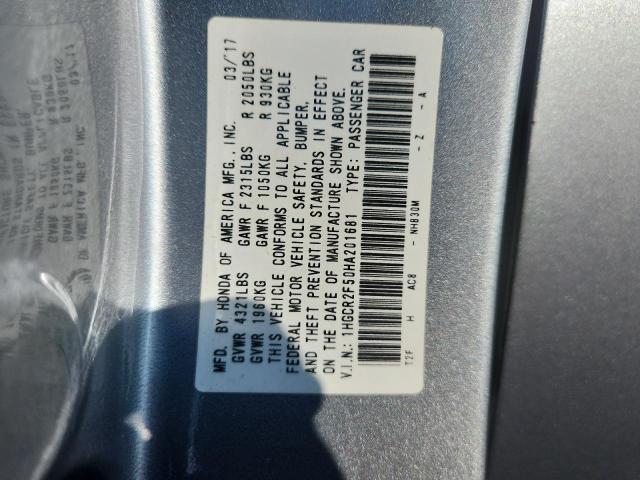 2017 HONDA ACCORD SPO 1HGCR2F50HA201681