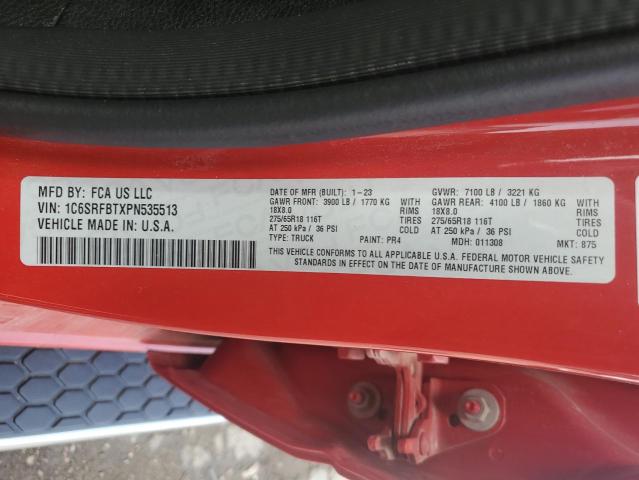 2023 RAM 1500 BIG H 1C6SRFBTXPN535513