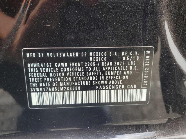 2018 VOLKSWAGEN GOLF S 3VWG17AU5JM283688