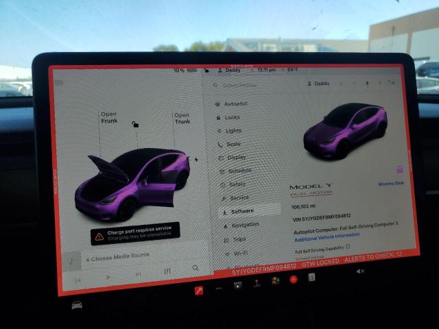 2021 TESLA MODEL Y - 5YJYGDEF9MF094812