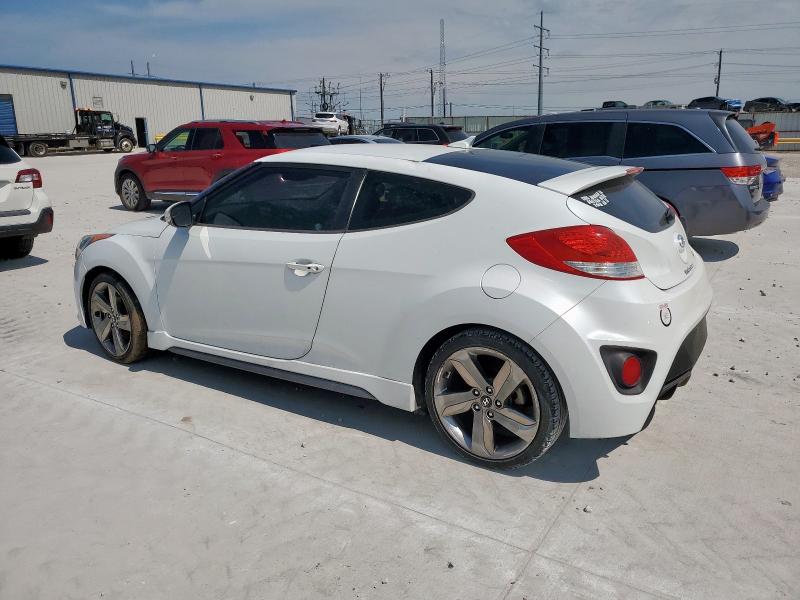 HYUNDAI VELOSTER T 2015 white coupe 3d gas KMHTC6AE1FU230029 photo #3