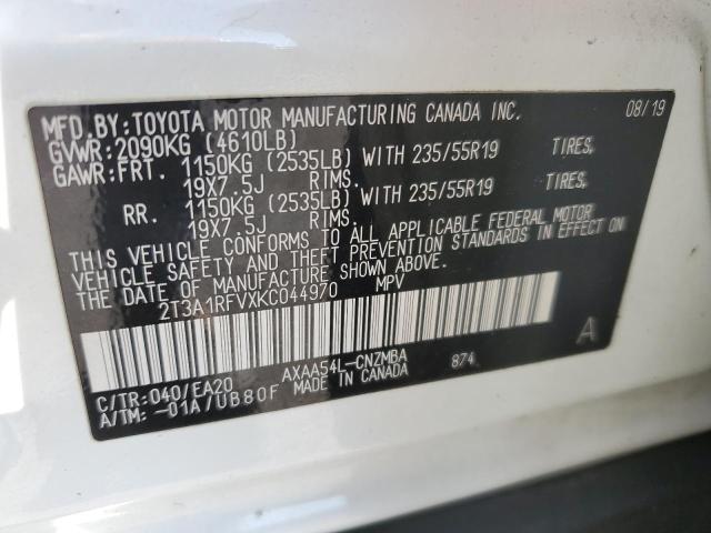2019 TOYOTA RAV4 XLE P - 2T3A1RFVXKC044970