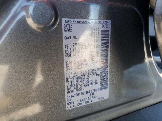 2016 NISSAN ROGUE S - 5N1AT2MT5GC841389