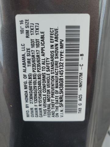 2016 HONDA ODYSSEY SE 5FNRL5H38GB145132