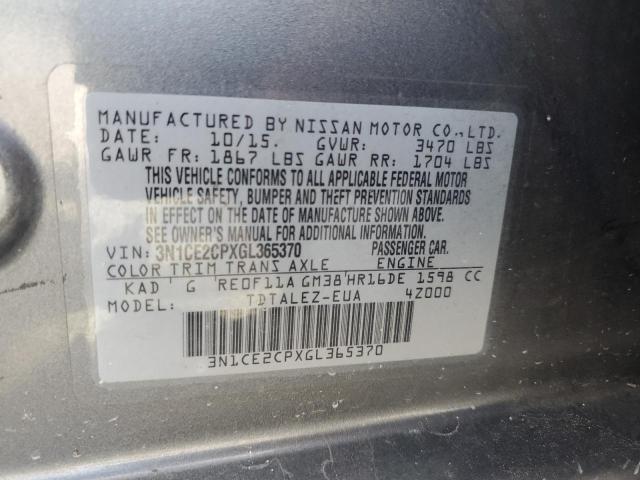 2016 NISSAN VERSA NOTE - 3N1CE2CPXGL365370