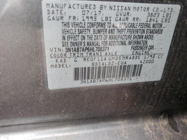 2017 NISSAN SENTRA S - 3N1AB7AP6HL708371
