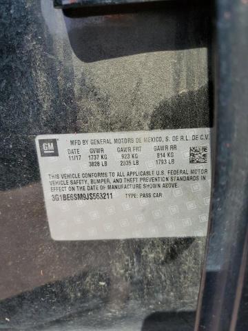 2018 CHEVROLET CRUZE LT - 3G1BE6SM9JS563211
