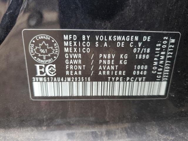 2018 VOLKSWAGEN GOLF S 3VWG17AU4JM293516