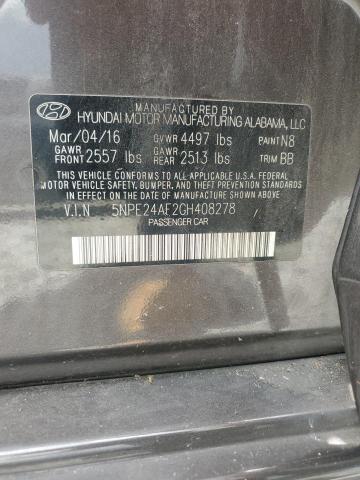 2016 HYUNDAI SONATA SE - 5NPE24AF2GH408278
