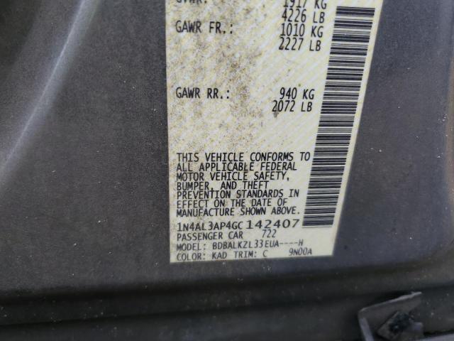 2016 NISSAN ALTIMA 2.5 - 1N4AL3AP4GC142407