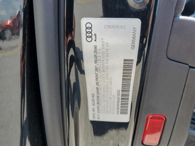 2018 AUDI S4 PREMIUM WAUB4AF48JA018252
