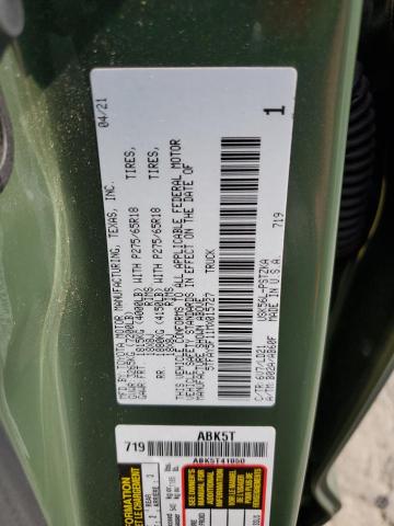 2021 TOYOTA TUNDRA CRE - 5TFAY5F11MX015727