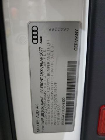 2019 AUDI A6 PREMIUM WAUK2AF29KN049900