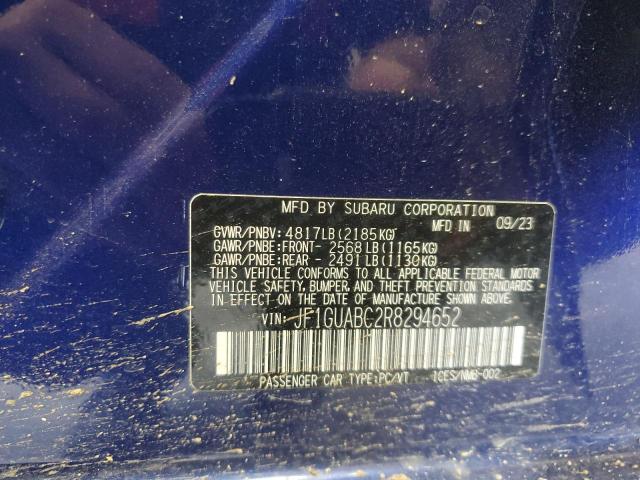 2024 SUBARU IMPREZA JF1GUABC2R8294652
