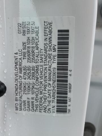 2022 HONDA CR-V EX - 7FARW2H57NE039019