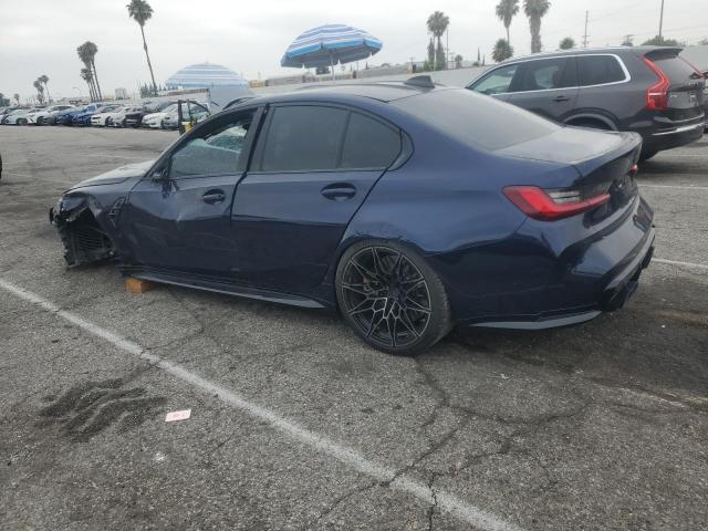 BMW M3 COMPETI 2022 blue  gas WBS43AY00NFM14007 photo #3
