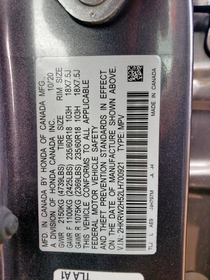 2020 HONDA CR-V EX - 2HKRW2H52LH700921