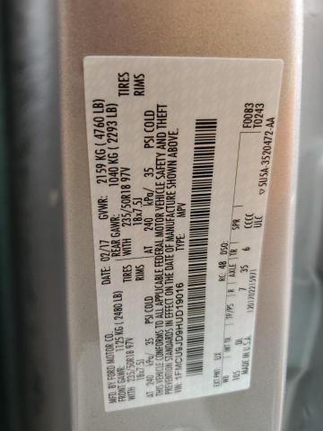 2017 FORD ESCAPE TIT - 1FMCU9JD9HUD19016