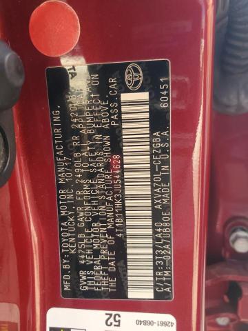 2018 TOYOTA CAMRY L 4T1B11HK3JU544628