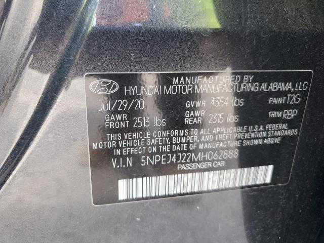 2021 HYUNDAI SONATA SEL 5NPEJ4J22MH062888
